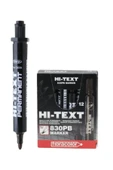 Hi-Text Markör Permanent Yuvarlak Uçlu Siyah 830Pb 12'Li thumbnail 1
