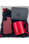 Dörtel Tedarik Hakiki Deri Mekanizmali Cüzdan, Kırmızı Telefon Kılıfı, Seramik Kupa (Kişiye Özel Baskı Yapılabilir) thumbnail 4