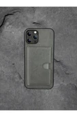 DEERDERİ Kartlıklı Tutacaklı İphone Hakiki Deri Koruyucu Kılıf Iphone 16 thumbnail 1