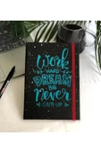 Dörtel Tedarik Dream Big Mottolu Sert Karton Kapaklı Çizgisiz Defter Zamansız Ajanda thumbnail 1