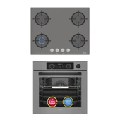 Simfer 11 Fonksiyon Steam Master Gri 2'li Ankastre Set (8246 Fırın + 3656 Ocak) thumbnail 1