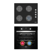 Simfer 8 Fonksiyon Power Turbo Siyah 2'li Ankastre Set (7327 Fırın + 3500 Ocak) thumbnail 1