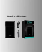 USB Şarjlı Traş Makinesi – Piston + Ağ Başlık, 600 mAh Batarya thumbnail 2