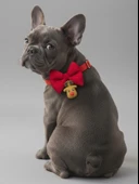 Yılbaşı Geyiği Küçük Irk Köpek Papyon Tasması | Kırmızı Fiyonk Boyun Aksesuarı | Noel Temalı Köpek Süsü thumbnail 1