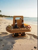 Bira İçecek Sunum Tabağı Doğal Ahşap Çerez Tabağı(KAYIN / GÜRGEN) Ahşap Rengi AHŞAP - 10 ADET thumbnail 1