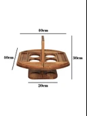 Bira İçecek Sunum Tabağı Doğal Ahşap Çerez Tabağı(KAYIN / GÜRGEN) Ahşap Rengi AHŞAP - 2 ADET thumbnail 5