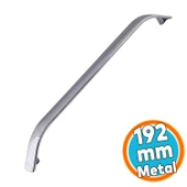 Mobilya Mutfak Dolabı Çekmece Dolap Kapak Kulpu Düz Metal Kulp Kulbu Kulpu Krom 192 mm thumbnail 1