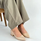 idimilla Meort Bej Rugan Topuklu Ayakkabı thumbnail 4