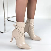 idimilla Atye Bej Rugan Topuklu Bot thumbnail 4