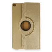 Samsung Galaxy Tab A9 Kılıf 360 Tablet Deri Kılıf - Gold thumbnail 1
