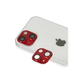 İphone 13 Pers Alüminyum Kamera Lens - Kırmızı thumbnail 1