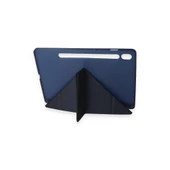 Samsung Galaxy Tab A9 Kılıf Kalemlikli Mars Tablet Kılıfı - Lacivert thumbnail 3