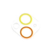 İphone 13 Mini Renkli Kamera Lens Koruma Cam - Sarı-turuncu thumbnail 3