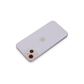 İphone 13 Mini Renkli Kamera Lens Koruma Cam - Sarı-turuncu thumbnail 2