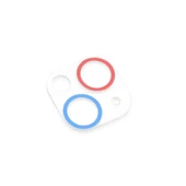 İphone 13 Renkli Kamera Lens Koruma Cam - Pembe-mavi thumbnail 3