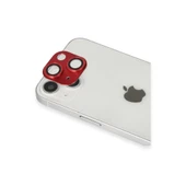 İphone 13 Pers Alüminyum Kamera Lens - Kırmızı thumbnail 2