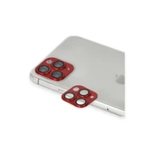 İphone 11 Pro Max Pers Alüminyum Kamera Lens - Kırmızı thumbnail 1