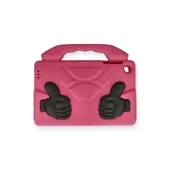 Samsung Galaxy Tab A9 Kılıf Like Stantlı Tablet Silikon - Pembe thumbnail 1