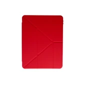 İpad Pro 11 (2024) Kılıf Kalemlikli Mars Tablet Kılıfı - Kırmızı thumbnail 3