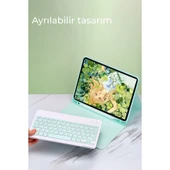 İpad Air 11 (2024) Kılıf Kc01 Smart Klavyeli Tablet Kılıfı - Lacivert thumbnail 3
