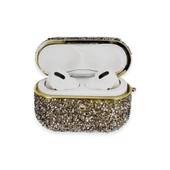 Airpods Pro 2 (2.nesil) Luz Taşlı Kılıf - Siyah thumbnail 1