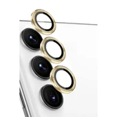 Samsung Galaxy S24 Fe Raze Metal Kamera Lens - Sarı thumbnail 1