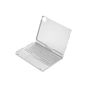 İpad Pro 11 (2024) F11 Ats Kılıf Magic Dönen Klavyeli Tablet Kılıf - Gümüş thumbnail 2