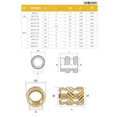 Yate10 500 Adet M2-M2.5 Laptop Dişi Pirinç Somun Seti Kutulu thumbnail 3