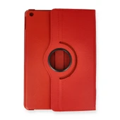 İpad Pro 13 (2024) Kılıf 360 Tablet Deri Kılıf - Kırmızı thumbnail 1