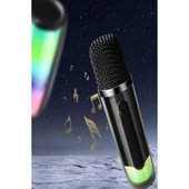 Pluse 7 Mikrofonlu Rgb Kablosuz Hoparlör - Beyaz thumbnail 2