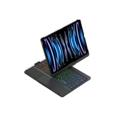 İpad Pro 11 (2024) F11 Ats Kılıf Magic Dönen Klavyeli Tablet Kılıf - Siyah thumbnail 4