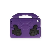 Samsung Galaxy Tab A9 Kılıf Like Stantlı Tablet Silikon - Mor thumbnail 1