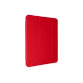 İpad Pro 11 (2024) Kılıf Kalemlikli Mars Tablet Kılıfı - Kırmızı thumbnail 4