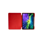 İpad Pro 11 (2024) Kılıf Kalemlikli Mars Tablet Kılıfı - Kırmızı thumbnail 2