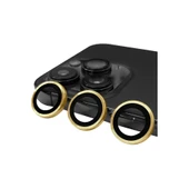 İphone 14 Pro Max Raze Metal Kamera Lens - Gold thumbnail 1