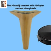 Mobilya Kanepe Sehpa TV Ünitesi Koltuk Ayağı 18 cm Açık Kahverengi Desenli Baza Ayak 4 Adet thumbnail 7