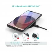 Choetech Hızlı Kablosuz Şarj Cihazı 15W T527-F - 2