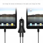 Choetech 36W Çift USB Çıkışlı Quickcharge 3.0 Araç Şarj Cihazı - C0051-V5 - Siyah - 5