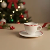 GÜRAL PORSELEN Bistro Red Glow Çay Takımı 6830 thumbnail 2