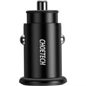 Choetech PD 20W USB-C + USB 18W Hızlı Araç Şarj Cihazı Apple iPhone Hızlı Şarj Uyumlu - TC0006 - Siyah thumbnail 3