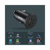 Choetech PD 20W USB-C + USB 18W Hızlı Araç Şarj Cihazı Apple iPhone Hızlı Şarj Uyumlu - TC0006 - Siyah thumbnail 5