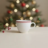 GÜRAL PORSELEN Bistro Red Glow Çay Takımı 6830 thumbnail 4