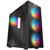 Quantum Gaming MeshUp Pro EV1813 Amd Ryzen 5 5500 16GB DDR4 512GB NVMe RTX5050 8GB Freedos Oyuncu Masaüstü Bilgisayarı thumbnail 2