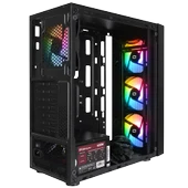 Quantum Gaming MeshUp Pro EV1813 Amd Ryzen 5 5500 16GB DDR4 512GB NVMe RTX5050 8GB Freedos Oyuncu Masaüstü Bilgisayarı thumbnail 4