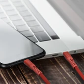 Nautica C420 Type-C to Lightning 20W Hızlı Şarj ve Data Kablosu 1.2 Metre Kırmızı thumbnail 3