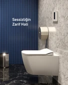 Elegant Duroplast Yavaş Kapanan Klozet Kapağı Mat Antrasit thumbnail 7