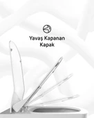 Elegant Duroplast Yavaş Kapanan Klozet Kapağı Mat Antrasit thumbnail 3