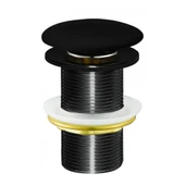 Lavabo Sifon Başlığı Seramik Üst Takım Taşmasız Siyah thumbnail 1