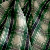 Karaca Home Flanel Throw Tv Battaniyesi Koyu Bej/Yeşil thumbnail 2