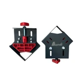 2 Adet Hands Köşe Birleştirme Aparatı Kapalı Uç Metal thumbnail 1